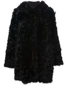 Drome Reversible Hooded Shearling Coat - Lyst