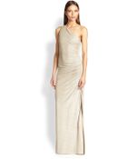 Laundry By Shelli Segal One-Shoulder Gown - Lyst