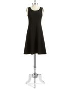 Maggy London Pleated Fit And Flare Dress - Lyst