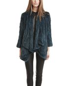 H Brand Ashleigh Rabbit Fur Jacket - Lyst