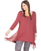 American Rag Plus Size Handkerchief-Hem Top - Lyst