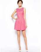 Oasis Trim Fit And Flare Dress - Lyst