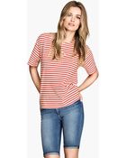H&M Striped Top - Lyst