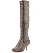 Donald J Pliner Yazi Fabric Knee Boot - Lyst
