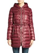 Kenneth Cole Hooded Down Coat - Lyst