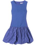 Rebecca Taylor Sleeveless Cloque & Taffeta Dress - Lyst