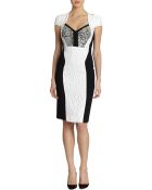 Antonio Berardi Colorblock Cap-Sleeve Dress - Lyst
