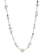 Anne Klein Gold-Tone Glass Pearl Strand Long Necklace - Lyst