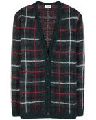 Saint Laurent Mohair-Blend Cardigan - Lyst