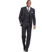 Michael Kors Michael Suit Navy Stripe Vested - Lyst
