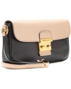 Miu Miu Twotone Leather Shoulder Bag - Lyst