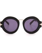 Karen Walker Maze Sunglasses - Black Gold/Smoke Mono - Lyst