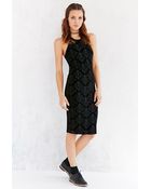 Pins And Needles Baroque Velvet Midi Dress - Lyst
