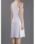 Lounge Lover Happy Halter Dress In Lilac Grey - Lyst