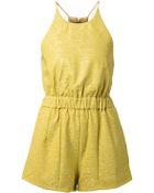 Shakuhachi Crepe Romper - Lyst