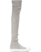 Rick Owens Leather Over-The-Knee Boots - Lyst