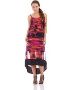 Kensie Pop Over Maxi Dress - Lyst