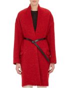 Isabel Marant Bouclé Belted Teddy Coat - Lyst