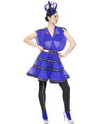Jean Paul Gaultier Zipped Silk Crepe Dress - Lyst
