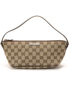 Gucci Beige Boat Pochette - Lyst