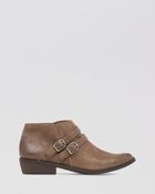 Lucky Brand Pointed Toe Buckled Ankle Booties - Jofeen - Lyst