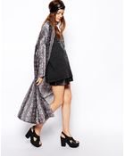 Asos Printed Kimono - Lyst