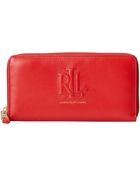 Lauren by Ralph Lauren Victoria Zip Wallet - Lyst
