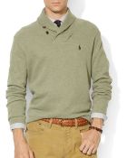 Ralph Lauren French-Rib Shawl Sweater - Lyst