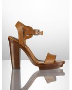 Ralph Lauren Collection Calfskin Leetal Sandal - Lyst