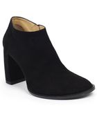 Ann Demeulemeester Suede Banana-Heel Ankle Boots - Lyst