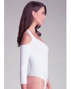 Bebe Halter Bodysuit - Lyst
