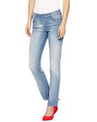 Levi's Levis Demi Curve Straight Fit Jeans Electric Land - Lyst