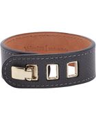 Valextra Grained Leather Bracelet - Lyst