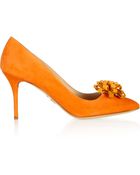 Charlotte Olympia Desiree Suede Pumps - Lyst