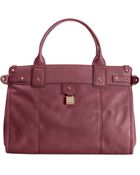Tommy Hilfiger Carpenter Leather Convertible Ew Tote - Lyst