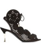 Nicholas Kirkwood Laser-cut Suede Sandals - Lyst