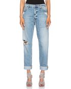 McQ by Alexander McQueen Patched Boyfriend Jean - Lyst