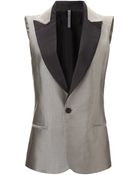 Todd Lynn Silver Jacquard Vix Vest Jacket - Lyst