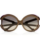 Marni Round-frame Acetate and Metal Sunglasses - Lyst