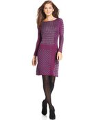 Spense Petite Printed Sweaterdress - Lyst