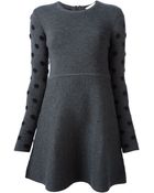 Thakoon Addition Polka Dot Arms Knitted Dress - Lyst