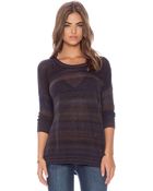 Autumn Cashmere Mesh Space Dye Sweater - Lyst
