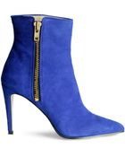 H&M Leather Boots - Lyst
