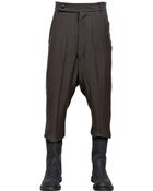 Rick Owens Astaire Cropped Wool Gauze Trousers - Lyst