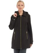 MICHAEL Michael Kors Hooded Soft Shell Jacket - Lyst