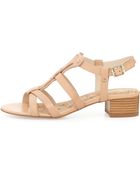 Sam Edelman Angela Leather Strappy Sandal - Lyst
