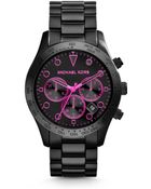 Michael Kors Layton Black Watch - Lyst