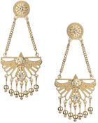 Topshop Cut Out Fan Earrings - Lyst