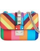 Valentino Stud Leather Shoulder Bag - Lyst