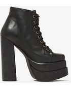 Nasty Gal Jeffrey Campbell Ballistic Leather Platform - Lyst